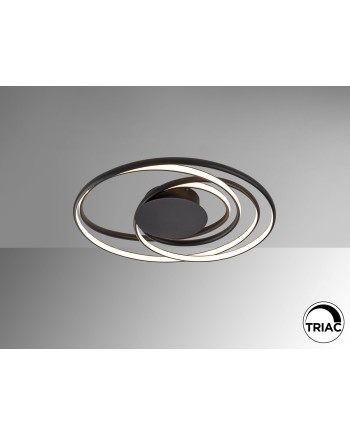 DANZA- PLAFON NEGRO D70