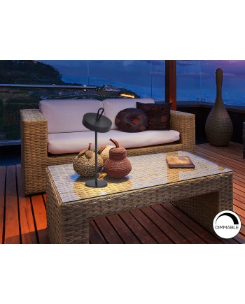 GONG- SOBREMESA LED NEGRO