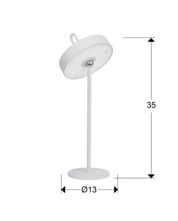 GONG- SOBREMESA LED BLANCO
