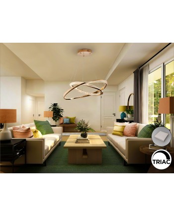 ORBITAS- LAMPARA 2 AROS ORO