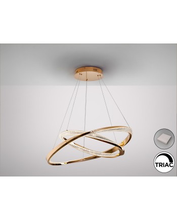 ORBITAS- LAMPARA 2 AROS ORO