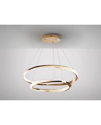 ORBITAS- LAMPARA 2 AROS ORO