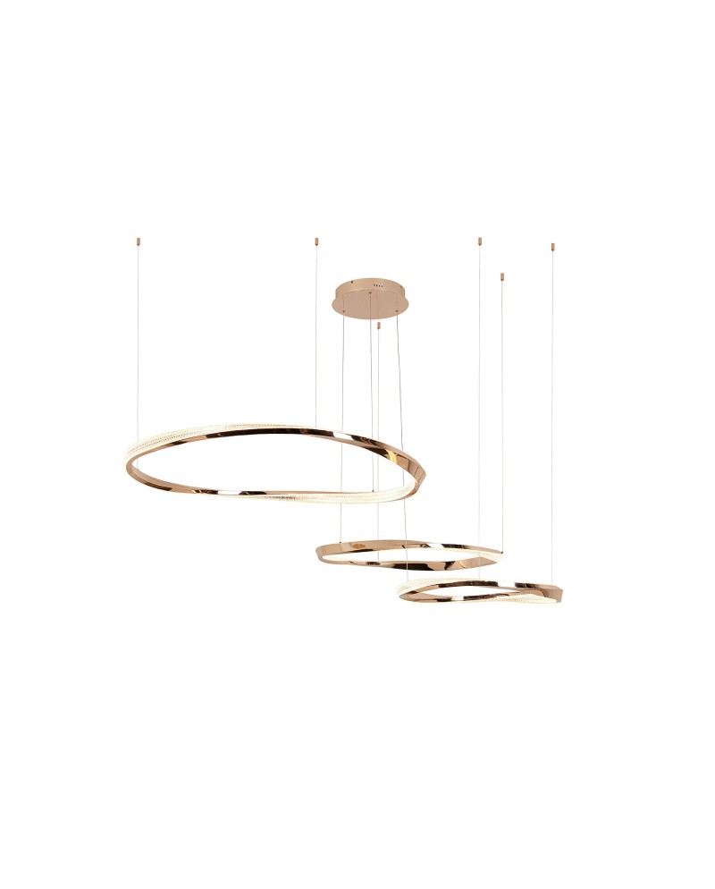 ORBITAS-LAMPARA 3 AROS ORO