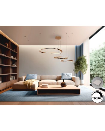 ORBITAS-LAMPARA 3 AROS ORO