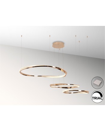 ORBITAS-LAMPARA 3 AROS ORO