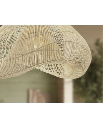 SABAH- LAMPARA RATAN BLANCO 80CM