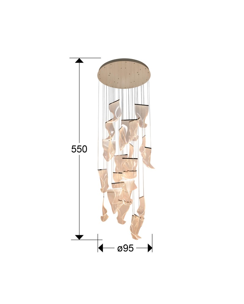 VELOS- LAMPARA 24L CROMO
