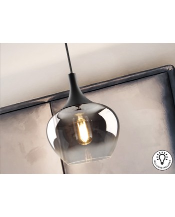 OPAZ-LAMPARA 1L NEGRO/SMOKE D19