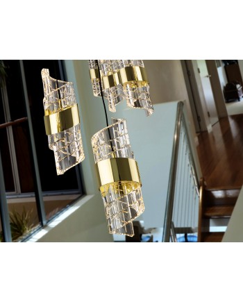 ILIADA- LAMPARA 13L NEGRO-ORO D70