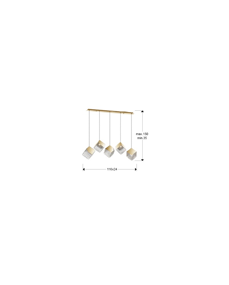 PRISCILA- LAMPARA 5L ORO