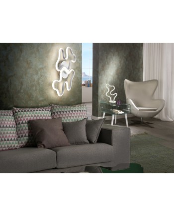 MAREA - PLAFON/APLIQUE GRANDE BLANCO