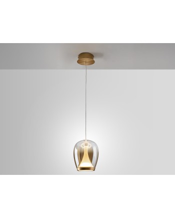 SUSPIRO- LAMPARA DORADO/AMBAR D18