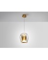 SUSPIRO- LAMPARA DORADO/AMBAR D25