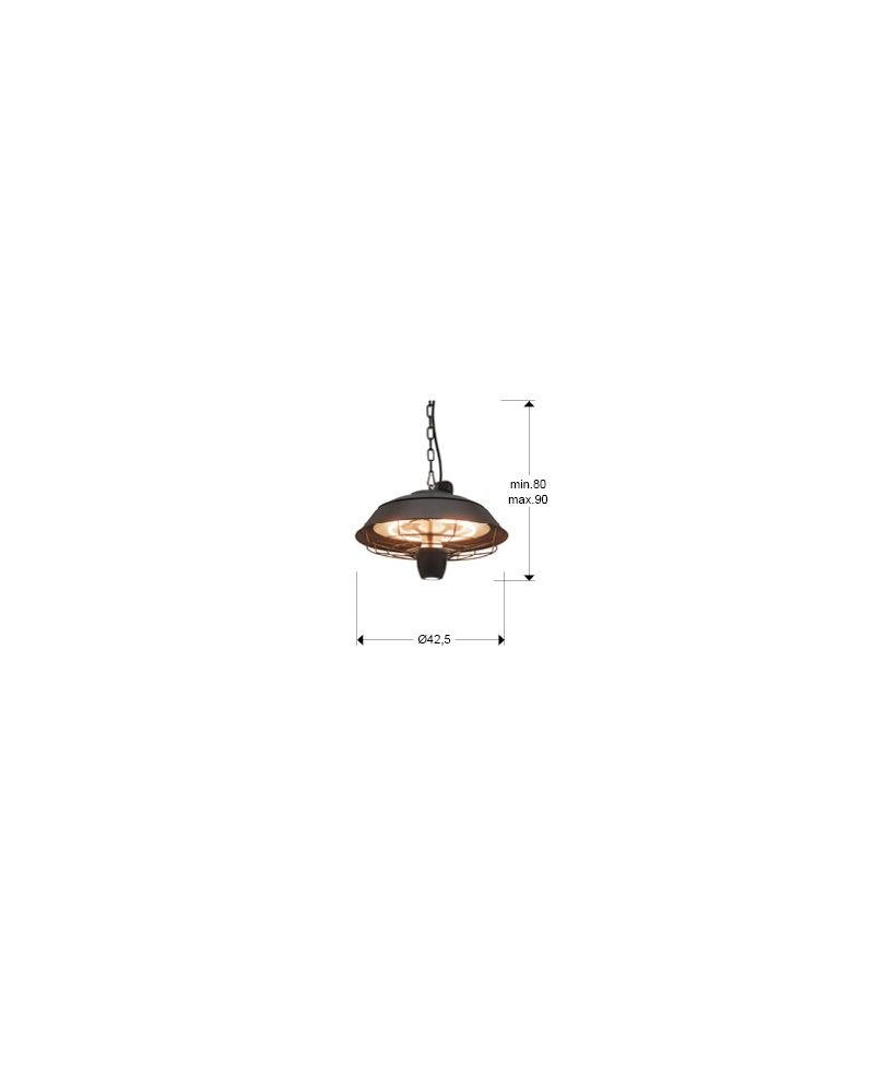 ESTUFA SUSPENSION·HEAT VINTAGE·1500W