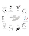 ONA * PLAFÓN / VENTILADOR  - BLANCO