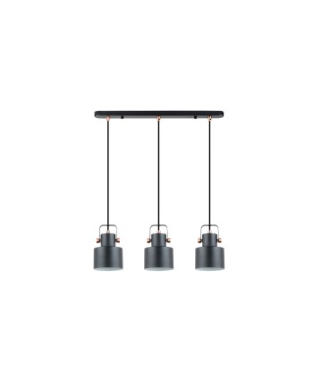 I3-ERIKA- LAMPARA 3L NEGRO-COBRE