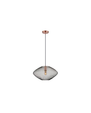 I3-MELANY- LAMPARA 1L NEGRO-COBRE