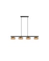 I3-OLAIA- LAMPARA 4L NEGRO-AMBAR