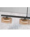 I3-OLAIA- LAMPARA 4L NEGRO-AMBAR
