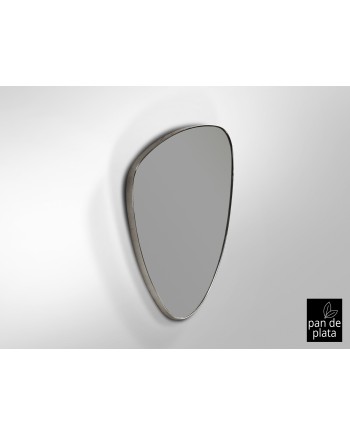 ORIO-ESPEJO TRIANG. 84X55 PLATA