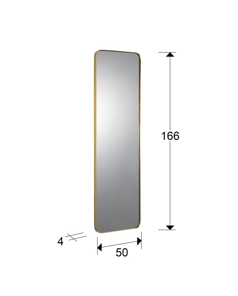 ORIO-ESPEJO RECT 50X165 ORO