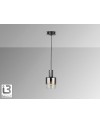 I3-VENIZE- LAMPARA 1L NEGRO-SMOKE