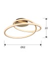 PLAFON·TUBE·ORO