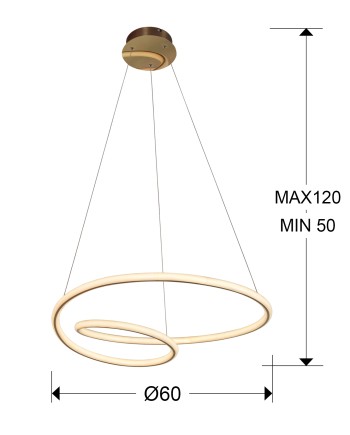 LAMPARA·TUBE·ORO