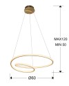 LAMPARA·TUBE·ORO