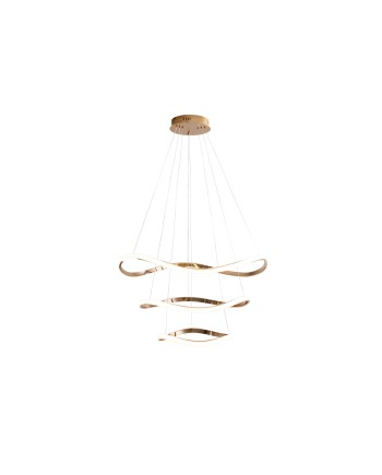 I3-NAOS-LAMPARA ORO ROSA 3 AROS D80