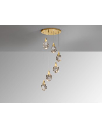 LAMPARA 6L·AQUARIA·ORO MATE