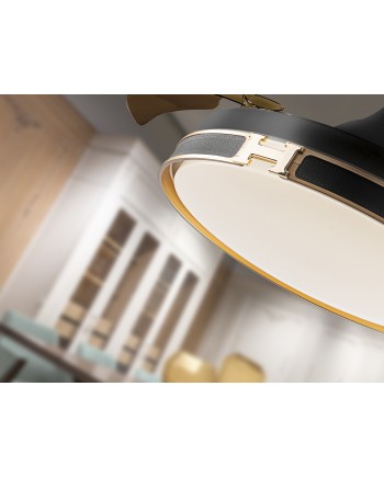 HERON-VENTILADOR NEGRO ORO DIMABLE