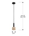 LAMPARA 1L ·SINCRO· NEGRO/ORO