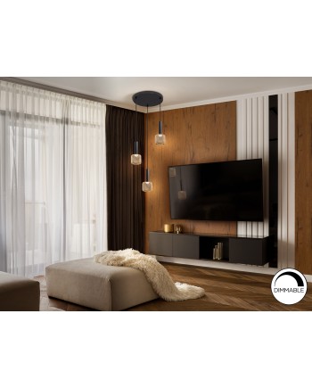 LAMPARA 3L ·SINCRO· NEGRO/ORO