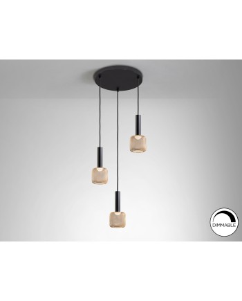 LAMPARA 3L ·SINCRO· NEGRO/ORO
