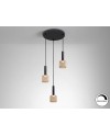 LAMPARA 3L ·SINCRO· NEGRO/ORO