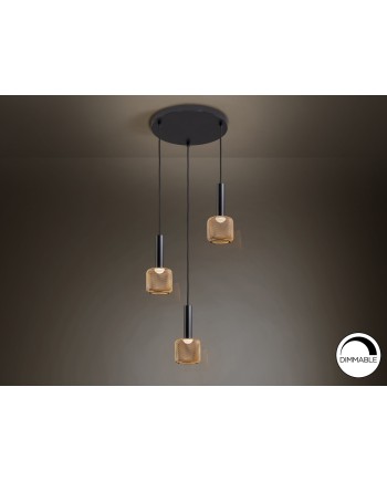 LAMPARA 3L ·SINCRO· NEGRO/ORO