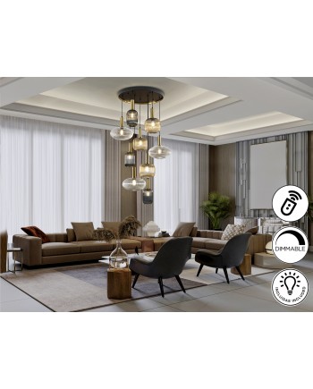 NORMA - LAMP 9L NEGRO-LATON DIM