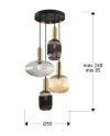 NORMA-LAMPARA 4L NEGRO-LATON