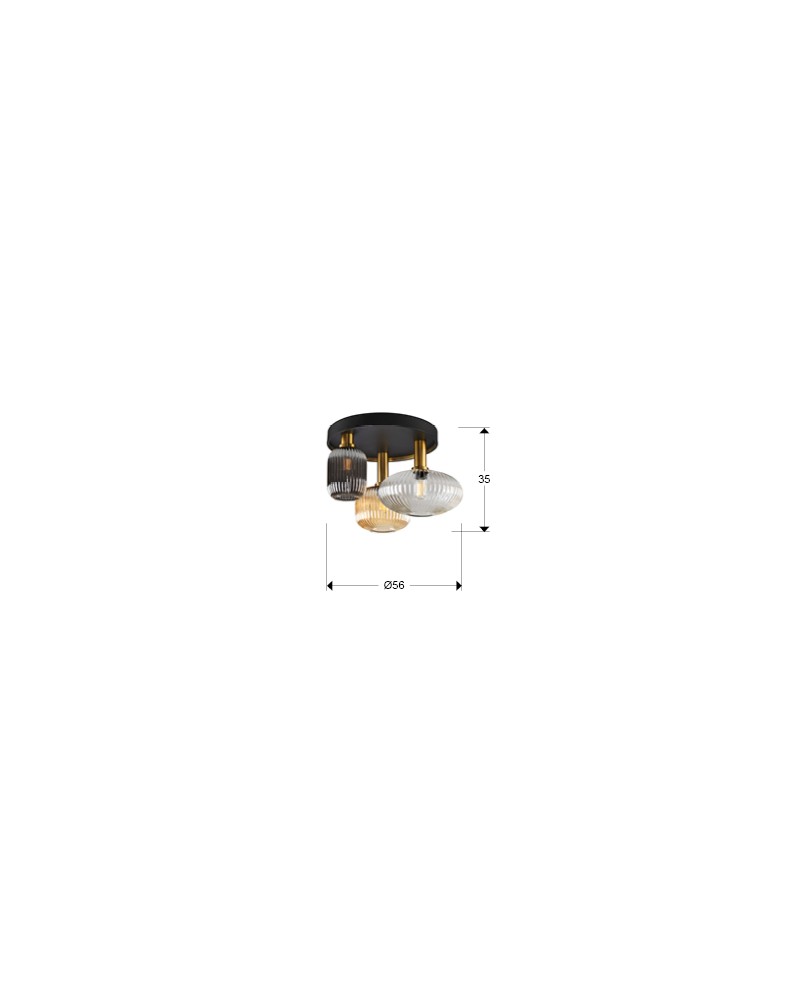 NORMA-PLAFON 3L NEGRO-LATON