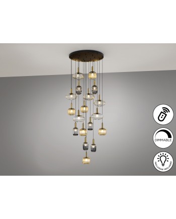NORMA- LAMP 18L NEGRO-LATON DIM