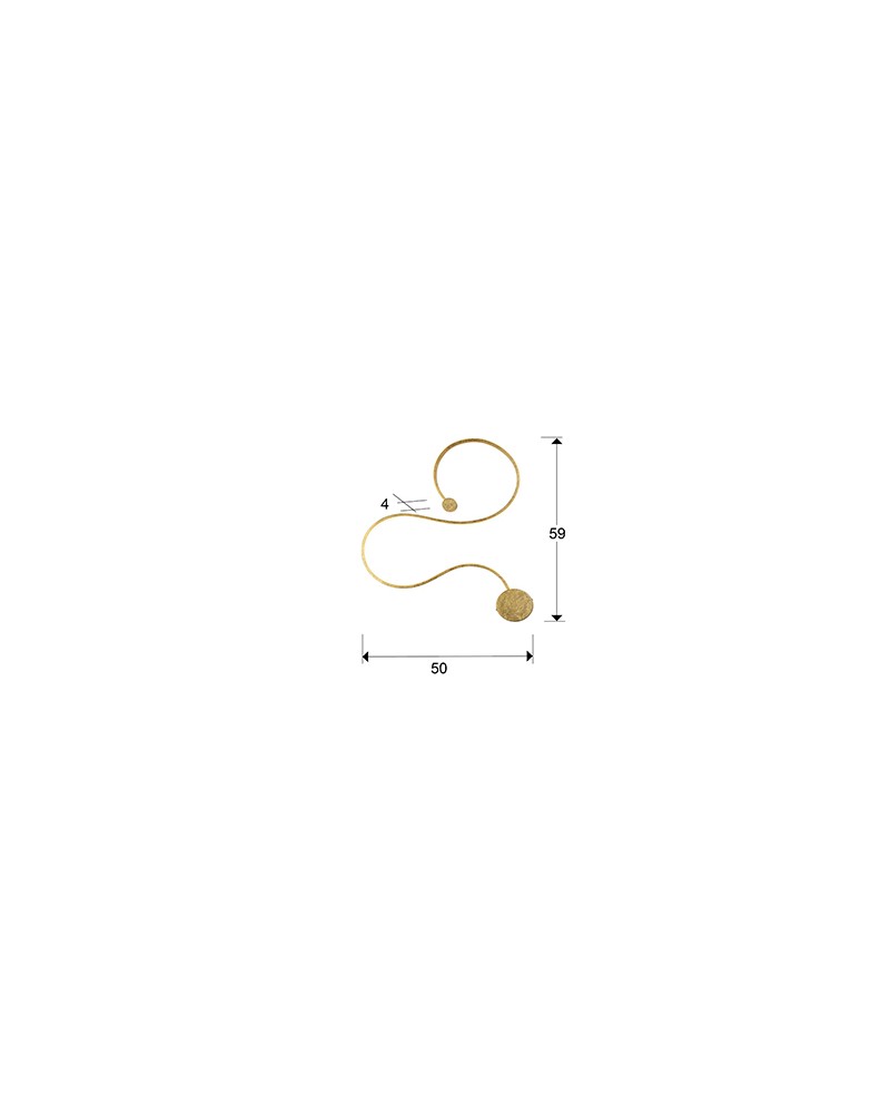 APLIQUE PEQUEÑO·GRAFOS·PAN ORO