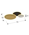 UMBRA- PLAFON ORO-NEGRO-BLANCO