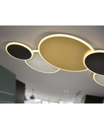 UMBRA-PLAFON GRAN ORO-NEGRO-BLANCO