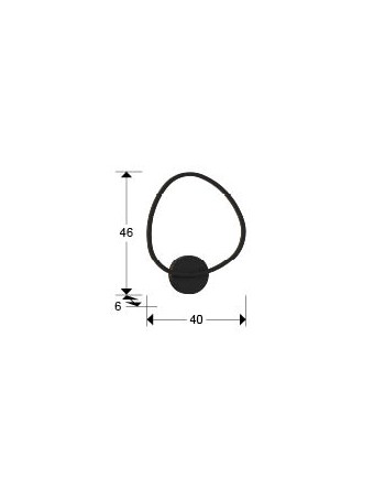 OPALIS- APLIQUE NEGRO