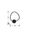 OPALIS- APLIQUE NEGRO