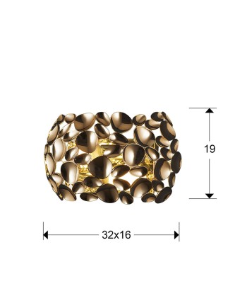 APLIQUE 2L ·NARISA· ORO ROSA