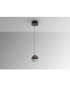 ORBES- LAMPARA 1L CROMO NEGRO D12