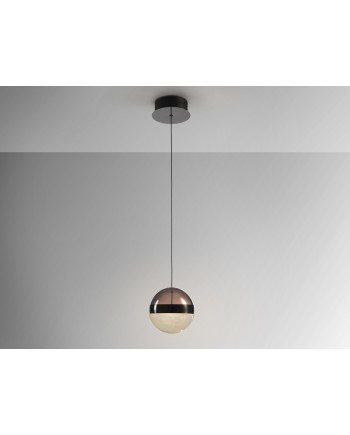 ORBES- LAMPARA 1L CROMO NEGRO D15