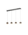 ORBES- LAMPARA 4L CROMO NEGRO D12